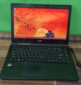 laptop Acer Aspire AMD E1-1200 Ram 4GB Hardis 500gb layar 14in Vga