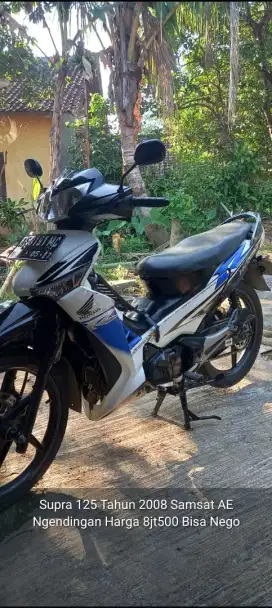 di jual Honda Supra125 karbu pjk hidup plat AE samsat Barat Tahun2008