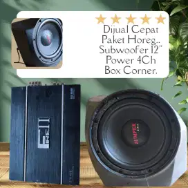 paket subwofer Bumper U.S.A 12in dan Power 4CH Fire II Free box