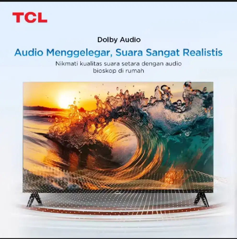 Qled TCL 40 Smart GoogleTV Netflix YouTube Digital HDR10 Garansi BARU