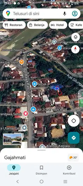 Jual Tanah SHM di Banjarsari Gabus Pati Jateng luas 391m2