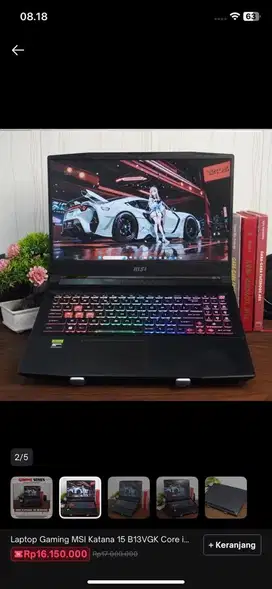 MSI Katana 15, Intel i7, RTX 4070, SSD 1Tb.