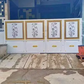 desain pagar laser cutting minimalis