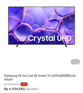 SAMSUNG SMART TV 4K 55 INCI