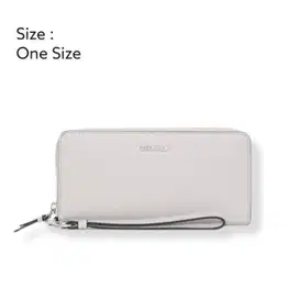 Calvin Klein Textured Grain Logo Zip Continental Wallet