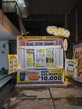 Take over usaha - Dijual Usaha kopi waffle - Oper usaha kontainer