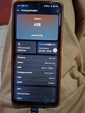 Hp Oppo A38 Bekas Lengkap Dusbook