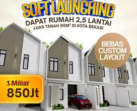 Rumah townhouse murah kota bekasi dekat tol pasar stasiun
