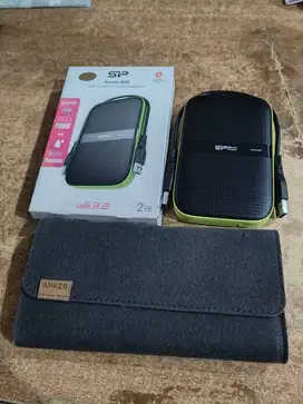 Hardisk External Silicon Power Armor A60 2TB Fullset Second Like New
