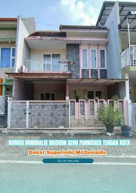 Rumah Minimalis 3 lantai di Sulfat Blimbing Malang