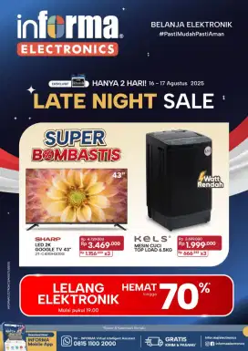 Ready stok tv sharp 43 inc google tv