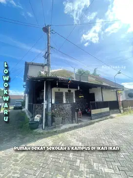Rumah dekat sekolah & kampus di ikan ikan, lowokwaru Malang