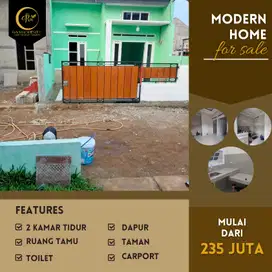 Rumah murah 2 kamar siap huni akses dekat stasiun KRL mulai dari 250jt