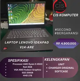 JUAL LAPTOP LENOVO IDEAPAD  V14 ARE