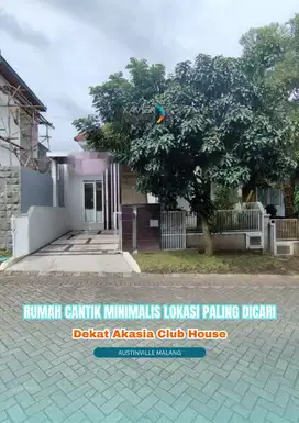 Rumah minimalis cantik dekat club house di Austinville Dieng Malang