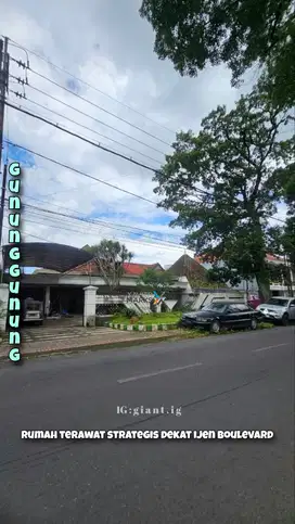 Rumah Dijual di gunung2 dekat Ijen Boulevard Malang