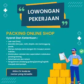 Lowongan Kerja Packing Barang – Butuh Segera!