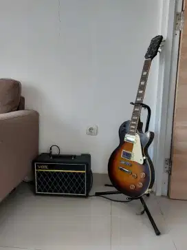 Gitar Les Paul Vox Ampli Bass