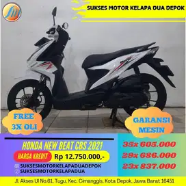 HONDA NEW BEAT CBS 2021 CASH/KREEDIT DP MURAH MURAH SYARAT MUDAH