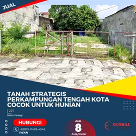 Tanah Strategis di Perkampungan Tengah Kota Cocok untuk Hunian