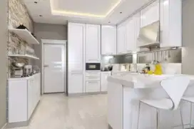 Kitchen set minimalis wallpaper living room bedroom set Lemari pakaian