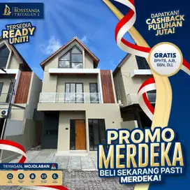 PROMO AUSTUS !! Hunian Strategis Suasana Tenang  Area Solo Timur