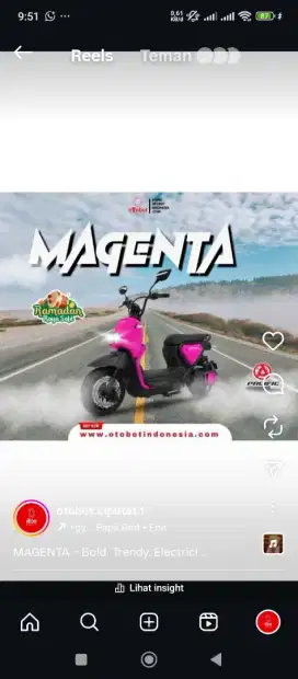 Sepeda listrik Magenta