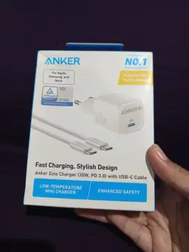 Anker zolo charger 30w tipe C to C