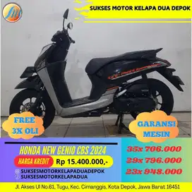 HONDA NEW GENIO CBS 2024 CASH/KREDIT DP MURAH SYARAT MUDAH