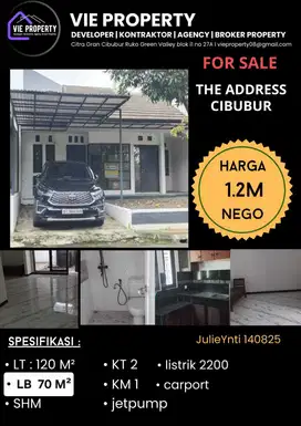 Rumah siap huni The Address Cibubur