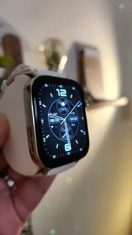Pre-Loved Huawei Watchfit 3 Gold Strap Leather NFC Mulus