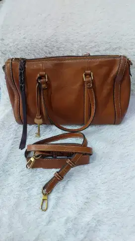 Tas Fossil Kendall Satchel Saddle Original Preloved