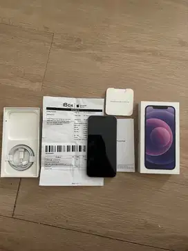 IPHONE 12 128GB (PURPLE) GARANSI ON