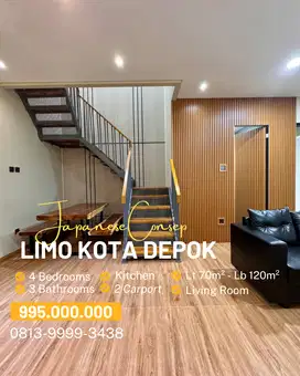 Rumah kamar 4 dekat toll limo dan cinere depok
