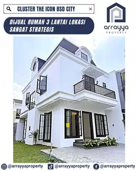 RUMAH MEWAH 3 LANTAI CLUSTER THE ICON BSD .ENB216.