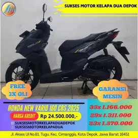 HONDA NEW VARIO 160 CBS 2025 CASH/KREDIT SYARAT MUDAH KTP/KK