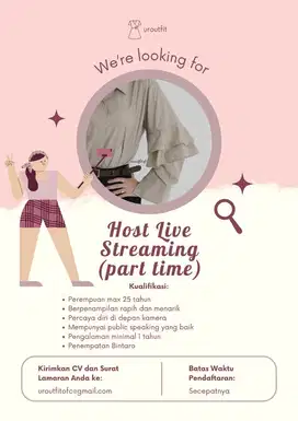 host live (part time)