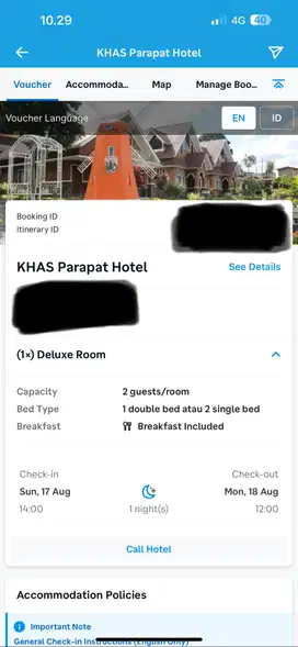 Voucher Hotel Khas Parapat Bintang 5