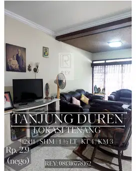 RUMAH DI TANJUNG DUREN POSISI HOEK AKSES 2MOBIl