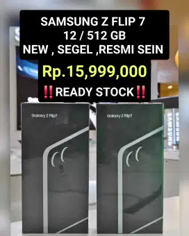 Rp. 15,999
Samsung Z flip 7 
12 / 512 gb
‼️ READY STOK ‼️
