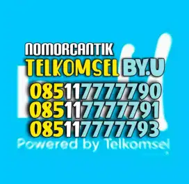 (bisa COD) Nomor CANTIK kartu TELKOMSEL By.U HOKI PANCA 77777 90, 91