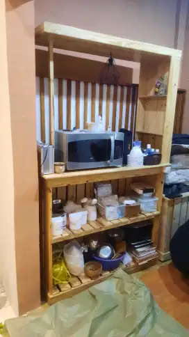 Rak mini bar kayu jati walanda