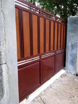 Pembuatan pintu dorong