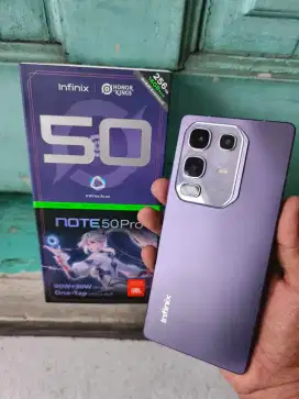 Infinix note 50 pro ungu Ram 8/256gb lengkap baru 3minggu pakai