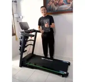 Treadmill elektrik alat olahraga fitnes