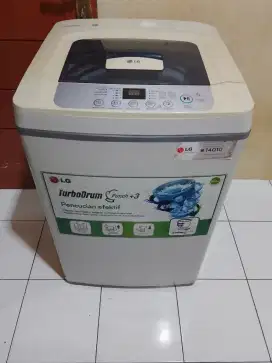 Jual mesin cuci merek LG turbo drum kapasitas 8 kg normal semua