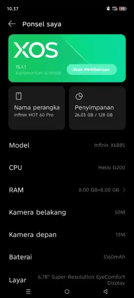 Infinix hot 60 pro 8/128