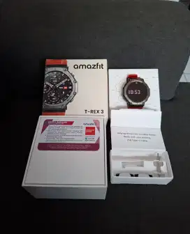 Smartwatch Amazfit TREX T-REX 3 Amoled 48mm Original Garansi-Lava Red