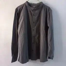 Kemeja lengan panjang tanpa kerah merk splash original