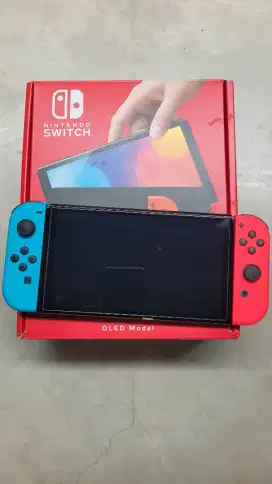 Jual Nintendo Switch OFW pemakaian 1 tahun, mulus, fullset
